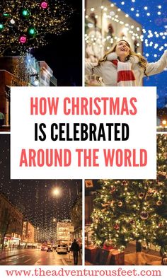 the christmas tree is decorated around the world