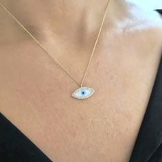 - Evil Eye Mother of Pearl pendant necklace is made with high-quality 14K solid gold. Mother of pearl pendant is decorated with white cubic zirconia stones. - We recommend you to review our other bracelets,earrings, rings and necklaces. We have listed many kinds of beautiful and trendy gold and silver products. You won't regret! https://www.etsy.com/shop/LatikaJewelryShop - This delicate, charm, elegant, trendy and dainty mother of pearl necklace has been artfully designed for timeless fashion. White Necklaces With Diamond Accents For Gift, White Diamond Necklace For Gift, White Diamond Accents Necklace For Gift, White Diamond Necklace Gift, White Diamond Accented Necklace For Gift, White Diamond Accent Necklace For Gift, Gold Plated Necklaces With Diamond Details For Gift, White Cubic Zirconia Diamond Necklace As A Gift, Fine Jewelry Diamond Necklace With Pearl Pendant For Gift