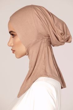 This full coverage undercap is perfect for wearing underneath any sheer or see through hijabs to completely cover your chest, neck and hair. These full coverage undercaps are ultra comfortable and perfect for everyday wear. Made with our premium quality jersey material. Contents: 95% Cotton/5% Spandex Lightweight Stretch Solid Color Tops, Lightweight Fitted Top, Versatile Stretch Solid Hijab, Casual Stretch Hijab In Solid Color, Casual Stretch Solid Color Hijab, Fitted Modest Solid Hijab, Casual Fitted Solid Color Headscarf, Put On, Beautiful People