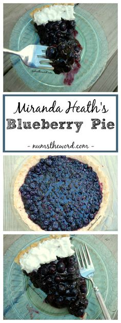 the blueberry pie is ready to be eaten