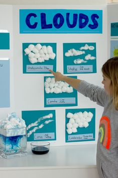 Alice and LoisKids Cloud Science Project - Alice and Lois Cloud Science, Types Of Clouds, Cloud Activities, Weather Crafts, Weather Science