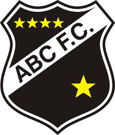 the abcfc logo is shown in black and yellow with five stars on each side