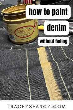 how to paint denim without fading