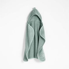 a green robe hanging on the wall