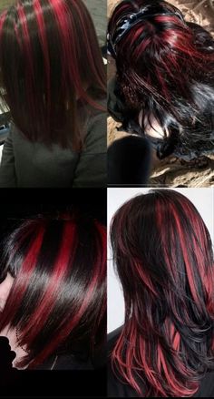 Skunk Hair, Red Hair Inspo, Hair Color Streaks, Hair Streaks, Dyed Hair Inspiration, Pretty Hair Color, Hair Stylies, Alternative Hair