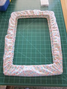 the frame is being made with fabric