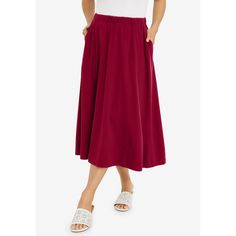 This A-line skirt is comfy, casual and makes effortless outfits every time. The relaxed fit and pull-on design make them perfect for everyday wear. Casual A-line Skirt For Daywear, Casual Solid A-line Maxi Skirt, Casual A-line Bottoms For Day Out, Casual A-line Maxi Skirt For Work, Cotton A-line Bottoms For Day Out, Casual Maxi Skirt For Fall Daywear, Casual Fall Maxi Skirt For Daywear, Casual Full Maxi Skirt For Daywear, Casual Maxi Skirt With Relaxed Fit For Daywear