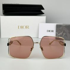 Brand New Dior Archidior S1u B0e0 Gold Pink Women Oversized Square Sunglasses 100% Authentic & Brand New! Same/Next Day Free Shipping! No Offers Accepted. Final Price! Don't Miss Out, Shop Now! Brand: Dior Model Number: Archidior S1u Color Code: B0e0 Gender: Women Frame Shape: Square Oversized Frame Color: Gold Frame Material: Metal Frame Type: Full Rim Lens Color: Pink Lens Material: Plastic Size: 61x16x134 100% Uv Protection. Full Retail Dior Set Includes: Glasses Case Cleaning Cloth With Bran Luxury Pink Sunglasses For Summer, Luxury Pink Sunglasses With Gradient Lenses, Pink Luxury Sunglasses With Gradient Lenses, Luxury Pink Sunglasses With Uv Protection, Luxury Rose Gold Sunglasses With Uv Protection, Designer Pink Sunglasses For Evening, Dior Model, Oversized Square Sunglasses, Glasses Case