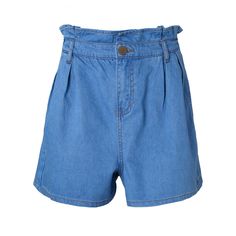 Women's Summer Casual Denim Shorts With Ruffles - Zorket Summer Button-up Denim Blue Bottoms, Denim Blue Button-up Bottoms For Summer, Spring Denim Blue Shorts With Button Closure, Spring Denim Button-up Shorts, Spring Button-up Denim Shorts, Blue Button-up Jean Shorts For Summer, Cotton Button-up Jeans For Summer, Casual Blue Button-up Shorts, Casual Button-up Jean Shorts For Spring