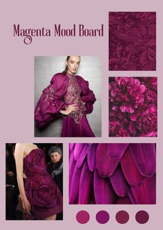 magenta mood board Magenta Colour Palette, Magenta Mood Board, Magenta Colour, Color Combinations For Clothes, Color Schemes Colour Palettes, Branding Resources, Nye Party, Deep Plum, Color Pairing