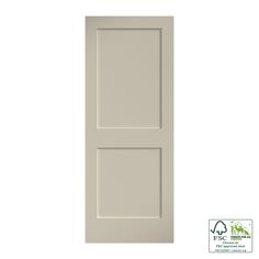 30 in. x 80 in. x 1-3/8 in. Shaker White Primed 2-Panel Solid Core Wood Interior Slab Door - Super Arbor Interior Closet Doors, Solid Wood Door, Slab Doors, Craftsman Door, Pine Doors, Contemporary Doors, Acoustic Insulation, Classic Doors, Shaker Doors