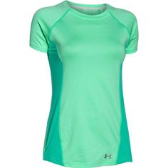 a women's green shirt with short sleeves and an undershirt on the chest