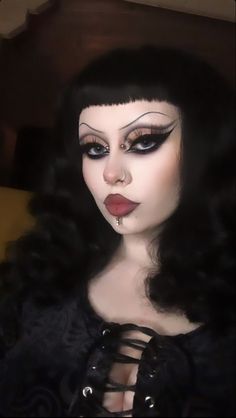 Glam Goth Makeup, Gothic Makeup Looks, Traditional Goth Makeup, Goth Drag, Glam Wedding Makeup