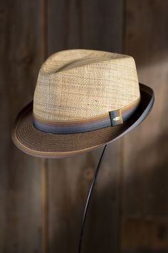 Matte Raffia and Braid Fedora Hat | Overland Safari Hats, Gentleman Hat, Mad Hat, Mens Hats Fashion, Mens Hats, Safari Hat, Trilby Hat, Man Hat, Love Hat