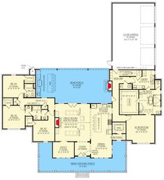 the first floor plan for this house