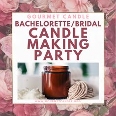 Bachelorette Party Ideas - Bridal Shower Ideas: Candle-Making Party Dinner Candles Bundle, Party Candle Labels, Custom Candle Making, Best Scents For Candle Making, Candle Making Event, Candles Supplies, Candle Making Room, Bridal Shower Crafts, Candle Making Party