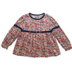 Girls Blouse - Little Bambini Boutique Year 7, Girls Blouse, Floral Blouse, Floral Tops, Top Styles, Baby Clothes, Boutique, Floral