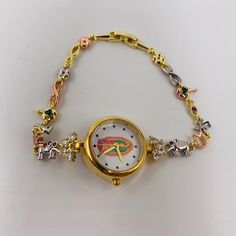 Guaranteed Italian Laminated Gold Watch, Virgin Of Guadalupe Image, Against Water Jewelry Goals, Awesome Watches, Vintage Gold Watch, Vintage Gold Bracelet, Marcasite Bracelet, Italian Bracelet, Colorful Watches, Cultured Pearl Bracelet, Virgin Of Guadalupe