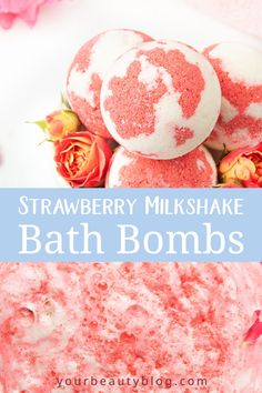 Diy Easy Recipes, Moisturizing Bath, Bath Fizzies, Wine Bottle Diy Crafts, Strawberry Milkshake, Bath And Body Care