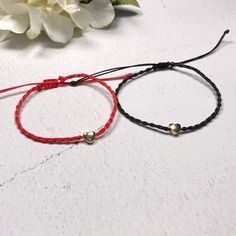 "==This listing is for a set of 2 bracelets == - Handmade item - Made to order - Materials: 14K gold filled heart (6mmx6mm), Waxed Macrame cord / polyester - Adjustable: Yes Please refer to the \"last image\" - color chart and write down the colors for Size 1 and Size 2 in the text box below: 1 color for each bracelet." Adjustable Heart-shaped Bracelet As Gift For Her, Gold Heart-shaped Friendship Bracelets For Valentine's Day, Gold Heart-shaped Braided Bracelets For Valentine's Day, Gold Heart-shaped Braided Bracelet For Valentine's Day, Dainty Adjustable Heart Bracelet For Promise, Adjustable Double Heart Bracelets For Everyday, Gold Promise Bracelet For Valentine's Day, Adjustable Double Heart Yellow Gold Bracelets, Adjustable Double Heart Yellow Gold Bracelet