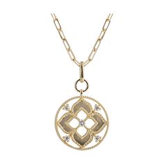 14K Yellow Gold & 0.25ct Diamond Round Clover Pendant with Link Chain. Bichsel Jewelry in Sedalia, MO. Shop styles online or in-store today! Timeless Filigree Jewelry As A Gift, Timeless Filigree Jewelry For Gifts, Gold Dangle Diamond Necklace In Fine Jewelry Style, Timeless Round Filigree Jewelry, Dainty Yellow Gold Filigree Jewelry, Heirloom Yellow Gold Dangle Jewelry, 14k Gold Filigree Fine Jewelry, Heirloom Diamond Jewelry Tarnish Resistant, Heirloom Gold Jewelry With Diamond Accents