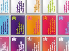 six books with different colored covers and the words tatet on each cover are shown