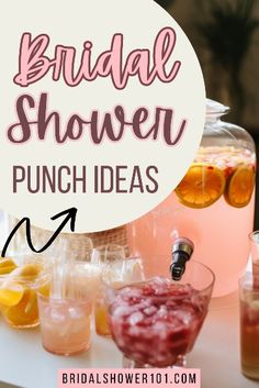 the bridal shower punch ideas