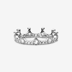 Clear Sparkling Crown Ring Crown Rings, Xoxo Jewelry, Crown Ring Princess, Tiara Ring, Motifs Perler, Pandora Rings, Jewelry Accessories Ideas, Crown Ring, Jewelry Lookbook