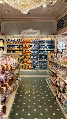 a store filled with lots of stuffed animals