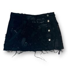 Effortlessly elevate your wardrobe with our expertly crafted Distressed Mini Skirt Made from up-cycled denim, this jacket is the perfect blend of fashion and sustainability. UpCycled in Chili Size 4/6 Spring Fitted Reworked Denim Skirt, Spring Reworked Fitted Skirt, Distressed Mini Skirt, Patricia Field, Dream Style, Chili, Mini Skirt, Sustainability, Mini Skirts