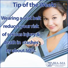 Always wear a seat belt - help to decrease your risk of #braininjury #TBI & death Drive Safe Quotes, Safe Quotes, Drivers Ed, Youth Football, Seat Belts, Drive Safe, Safe Travel, Injury Prevention, Caregiver