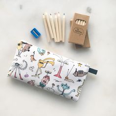 The MoMeMans Pencil Case Playful Cheap White Pencil Case, Cheap Playful Pencil Case For Daily Use, Cute Design Pencil Case For Daily Use, Playful Pencil Case For Everyday Use, Back To School, Casual Pencil-shaped Pencil Case For Daily Use, Pencil Pack, Cute Pencil, Cute Pencil Case, Beauty Kit