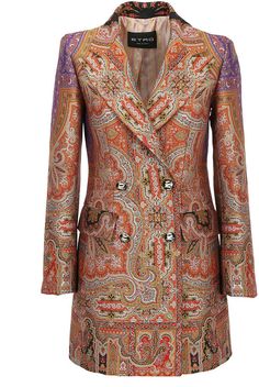 Etro Lindsey Jacket Elegant Fitted Outerwear With Paisley Print, Elegant Fitted Paisley Print Outerwear, Couture Coats, Fashion Themes, Paisley Pattern, Global Fashion, Color Style, Moda Operandi, Fashion Collection