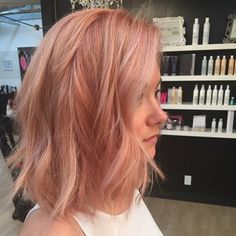 It can manage to look oddly natural with the right cut. | 12 Reasons Rose Gold Is The Most Magical Shade To Dye Your Hair Rose Gold Hair, Strawberry Blonde, Gold Hair, Hair Color Trends, Gorgeous Hair, Hair Day