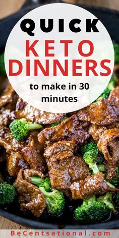 21 easy keto meals when you need to do the ketogenic diet on a budget. Easy keto recipes to make on busy week nights. These low carb easy dinners make great keto dinners for someone looking for ketogenic diet for beginners tips. #ketodinner #lowcarb #cheapdinners #cheapmeals #ketodiet #lowcarbdiet #savemoney #loseweight #weightloss #becentsational Low Carb Dinner Easy, 1200 Calorie Diet Meal Plans, Beef And Broccoli, Keto Dinners, Ketogenic Diet For Beginners