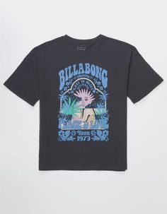 BILLABONG Lost In Bliss Girls Tee Billabong Shirts, Preppy Tops, Wwe T Shirts, Flannel Sweatshirt, Birthday Pins, Graphic Trends, Boys Graphic Tee, Girls Graphic Tee, Girls Tees