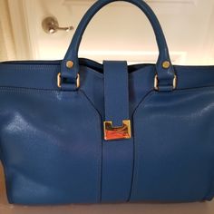 Beautiful Blue Carlo Pazolini Handbag, Never Used. Luxury Blue Shoulder Bag With Top Carry Handle, Designer Blue Box Shoulder Bag, Designer Blue Top Handle Box Bag, Designer Blue Box Bag With Top Handle, Luxury Blue Shoulder Bag, Blue Designer Box Bag For Office, Designer Blue Box Bag For Office, Designer Blue Box Bag With Removable Pouch, Luxury Blue Top Handle Bag