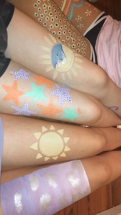 Summer Body, Girl Tattoos, Body Painting, Paw Print Tattoo, Face Paint, Body Art, Arts And Crafts