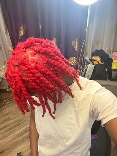 Hoop Hairstyles, Pink Locs, Dread Ideas, Locs Color, Loc Colors, Twist Locs, Dyed Dreads, Loc Ideas, Pink Dreads