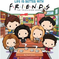 the television series friends is shown in this cartoon