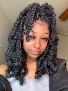 Bob Faux Locs, Short Butterfly Locs, Faux Locs Crochet Braids, Distressed Locs, Faux Locs Crochet, Locs Crochet