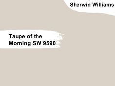 the cover for taupe of the morning sw990