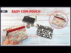 an easy coin pouch sewing pattern with instructions