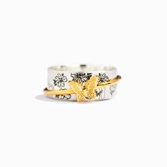 Spinning Butterfly Anxiety Fidget Ring Always By Your Side, 12 Stones, Fidget Rings, Butterfly Ring, Spinner Ring, Spinner Rings, By Your Side, Fidget Spinner, Ring Band