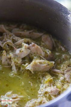 the soup is prepared and ready to be eaten in the pot on the stove top