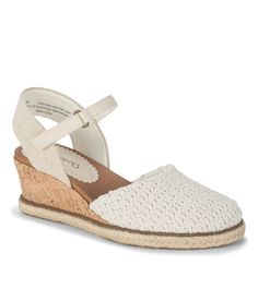 Ocean - Natural - Hero Closed Toe Wedges, Toe Loop Sandals, Wide Width Sandals, Closed Toe Sandals, Cold Weather Boots, Favorite Shoes, Wide Calf Boots, Espadrille Wedge, Famous Footwear