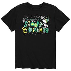 You'll have a very Charlie Brown Christmas with this men's Peanuts tee. Crewneck Short sleevesFABRIC & CARE Cotton, polyester Machine wash Imported Color: Black. Gender: male. Age Group: adult. Material: Cotton Blend. Brown Christmas, Silhouette Christmas, Charlie Brown Christmas, Snoopy Christmas, Christmas Men, Peanuts Snoopy, Christmas Tees, Pullover Men, Charlie Brown