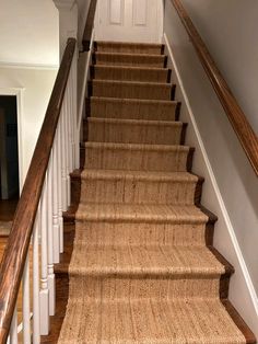 the stairs in this house have been cleaned and ready for us to go down them