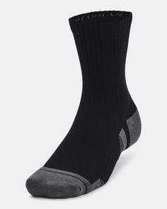 Durable material wicks sweat & dries really fast|New Locked-In Fit design keeps sock securely on heel for an adjustment-free fit|Medium cushioning throughout foot for comfort & protection|Mesh panels on top of foot for added breathability|Built-in arch support helps reduce foot fatigue Functional Slip-resistant Gym Socks, Comfortable Sweat-resistant Socks For Gym, Comfortable Sweat-resistant Gym Socks, Breathable Black Training Socks, Black Breathable Training Socks, Breathable Black Socks For Training, Black Anti-odor Socks For Gym, Black Anti-odor Gym Socks, Casual Black Running Socks