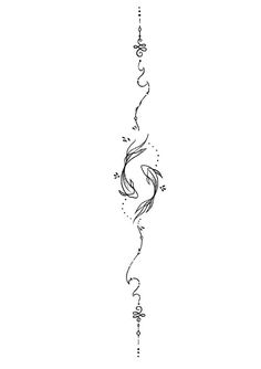 a black and white line drawing of a fish on a string with bubbles coming out of it